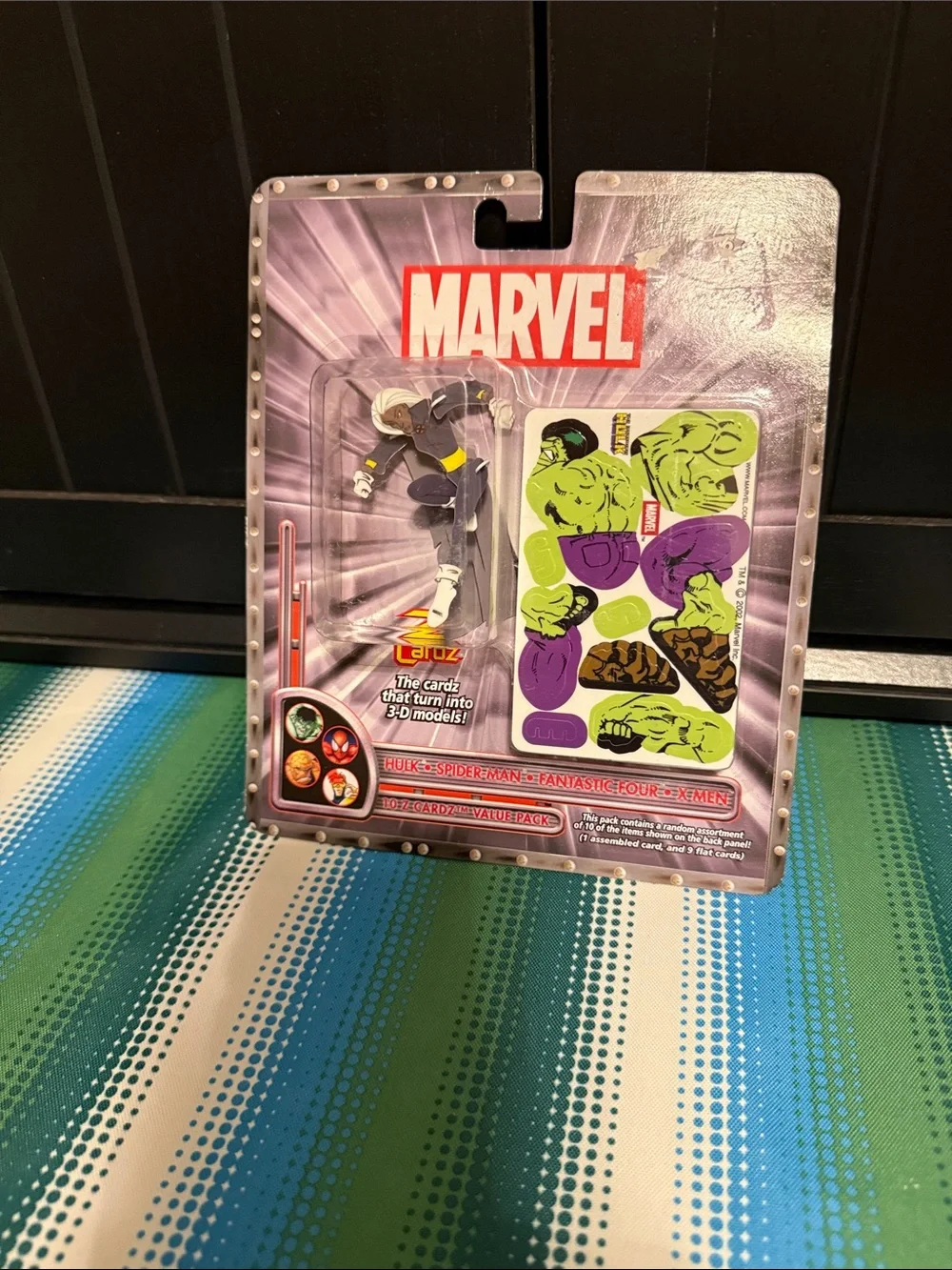 Marvel Action Figure Pack with Purple and Green Accessory Decals